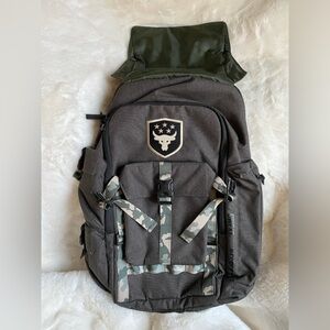 Under Armour Project Rock USDNA Regiment Backpack Gray & Camo NEW w/o Tags